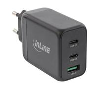 Inline Alimentatore USB PD, caricatore GaN a 3 porte, doppio USB-C + USB-A, 65W