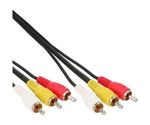 InLine® Audio/Video Cable 3x RCA male to male 3m