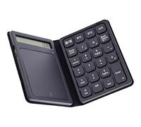 Inline Blocco numerico Bluetooth con touchpad e display, pieghevole, wireless, per Windows, Android, iOS, USB-C, batteria, nero, 55379G