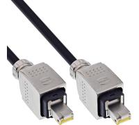 InLine Bobina di cavo di rete Outdoor Cat.6A RJ45 HARTING 90m nero FTP 78594H