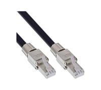 InLine Bobina di cavo di rete per esterni Cat.6A PUR RJ45 50 m nero 78593A
