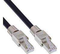 InLine Bobina di cavo di rete per esterni Cat.6A PUR RJ45 90 m nero 78594A