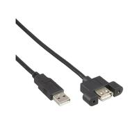 InLine Bulk Pack 120pz. Presa da pannello USB 2.0 maschio-femmina A B-33440E