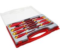 Cacciaviti professionali hobbistica con cercafase in valigetta di plastica 8 pz
