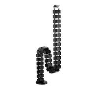 InLine® Canalina flessibile per tavoli regolabili in altezza, 4 camere, 68 x 36 mm max. 1,28 m, nero