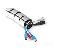 InLine Canalina flessibile verticale per tavoli 2 camere 0,80m argento 59997B