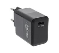 ITS Caricabatterie USB PD USB-C singolo USB, alimentazione, 20W, nero