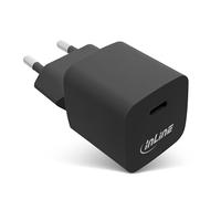 InLine Caricatore USB-C 33 W, caricabatterie rapido, Power Delivery 3.0, PPS, alimentatore/adattatore per iPhone/Pro/Mini, iPad Pro, pixel, Samsung e altro, nero, 31501B