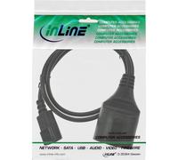 InLine Cavo adattatore alimentazione spina C14 presa Shu.cko bianco 3m 16659M