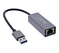 InLine Cavo adattatore di rete USB 3.2 da USB-A a rete RJ45 Gigabit 33380P