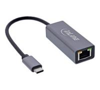InLine Cavo adattatore di rete USB 3.2 da USB-C a rete RJ45 Gigabit 33380Q