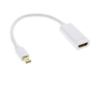 InLine cavo adattatore HDMI F a Mini DP M con audio 4K/30Hz bianco 17193E