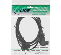 InLine Cavo alimentaz. spina Italiana presa Euro 8 C7 90° D nero 10 m 16754D