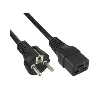 InLine Cavo alimentazione spina Shu.cko presa C19 nero 2m 16658F