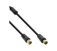 InLine Cavo antenna 2x M schermato con filtro 85dB nero 20m Antenna/tv 69420P