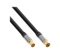 InLine cavo antenna schermatura 4x 110dB nero 3m Antenna/tv 69203P