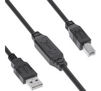 InLine® Cavo attivo USB 2.0 con amplificazione del segnale, da USB-A a USB-B, prolunga cavo stampante, 7,5 m, 34516A