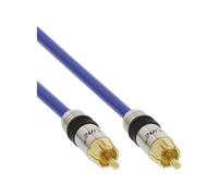 InLine Cavo Audio Digital & Video 1x RCA M-M 1m dorato PREMIUM - 89801P