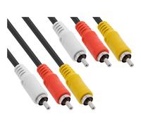InLine Cavo audio e video da 3x spina RCA a 3x spina RCA 10m 89610