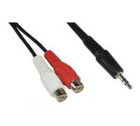 InLine Cavo Audio Jack 3,5mm M a 2x RCA F, 0,2m, prolunga