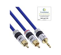 INL InLine® Cavo Audio Jack 3,5mm maschio a 2x RCA maschio, 25m, schermato, dor