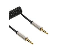 InLine Cavo Audio Jack Slim spiralato 3,5mm M-M stereo 2m 2 m 4-pole 99272
