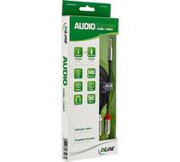 Inline - cavo audio - mini -phone stereo 3,5 mm (m) - rca -phono x 2 (m) - 10,0m - schermato - nero (99240) NEW