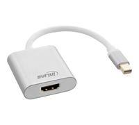 InLine Cavo convertitore Mini DisplayPort HDMI alluminio bianco 17193W