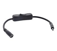 InLine® Cavo DC con interruttore, spina DC 4,0 x 1,70 mm, AWG 18, nero, 0,2 m, 26906C