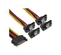 InLine Cavo di aliment. a Y da 1x 5,25“ M a 4x SATA F ang. con ling. 29683X