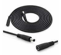 InLine - Cavo di prolunga DC, cavo di prolunga di alimentazione universale per Amazon Echo Dot, strisce LED, telecamere di sorveglianza, spina/presa DC 4,0 x 1,7 mm, nero, 5m