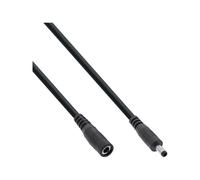 InLine - Cavo di prolunga DC universale, cavo di prolunga per strisce LED, telecamere di sorveglianza, stampanti, router, switch, ecc., spina DC 4,0 x 1,7 mm, nero, 5 m