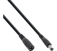 InLine – Cavo di prolunga DC universale 5,5 x 2,1 mm per strisce LED e telecamere 0,5 m nero