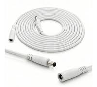 InLine - Cavo di prolunga DC universale, cavo di prolunga per strisce LED, telecamere di sorveglianza, stampanti, router, switch, ecc., spina DC 4,0 x 1,7 mm, bianco, 0,5 m