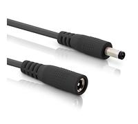 InLine - Cavo di prolunga DC universale per Amazon Echo Dot, strisce LED, telecamere di sorveglianza, presa DC 4,0 x 1,7 mm, nero, 0,5 m