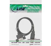 InLine - Cavo di prolunga USB - Da USB (M) a USB (W) avvitabile - USB 2.0 - 60 cm - Nero (confezione da 120) (B-33440E)