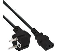 InLine Cavo di rete Presa Schuko - Presa IEC 1.8 m, colore: Nero
