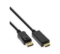 ITS 0,3 METRI Cavo DisplayPort M a HDMI M, con Audio, 4K/60Hz, DP1.2, nero
