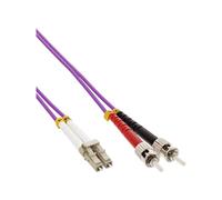 InLine Cavo Duplex LC/ST 50/125µm Fibra Ottica OM4 1m Rete Fibra 88501P