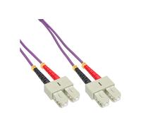 InLine Cavo Duplex SC/SC 50/125µm Fibra Ottica OM4 2m Rete Fibra 83502P