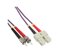 InLine Cavo Duplex SC/ST 50/125µm Fibra Ottica OM4 25m Rete Fibra 82525P