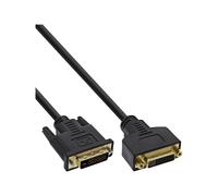 InLine Cavo DVI-D 24+1 maschio / femmina 2m dorato PREMIUM prolunga 17773P