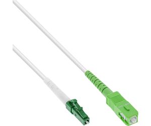 InLine Cavo FO simplex FTTH da LC/APC 8 a SC/APC 8 9/125m OS22m NEW