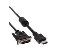 InLine Cavo HDMI a DVI 18+1 ferrite 5m nero M-M Digitale/dati 17665