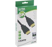 Inline - cavo HDMI ad alta velocità - HDMI (M) a HDMI (M) - 30m - Isolamento triplo - Supporto nero - 8K (17903A)