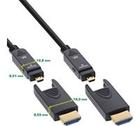 InLine Cavo HDMI AOC Ultra High Speed 2.1 staccabile 8K 20 m Schermato 17920O