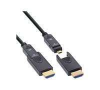 INLINE - Hdmi Aoc Kabel Ultra High Speed Hdmi 8k4k Stecker Abnehmbar 25m - Kabel - Audio /multimedia (17925o) - SPEDIZIONE GRATUITA