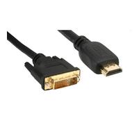 InLine Cavo HDMI-DVI nero/oro da HDMI maschio a DVI 18+1 maschio 2m 17662P