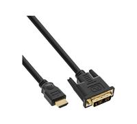 InLine Cavo HDMI-DVI nero/oro da HDMI maschio a DVI 18+1 maschio 5m 17665P