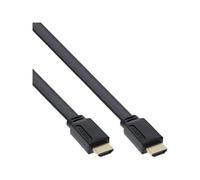 InLine Cavo HDMI High Speed con Ethernet piatto nero 10m Digitale/dati 17010F